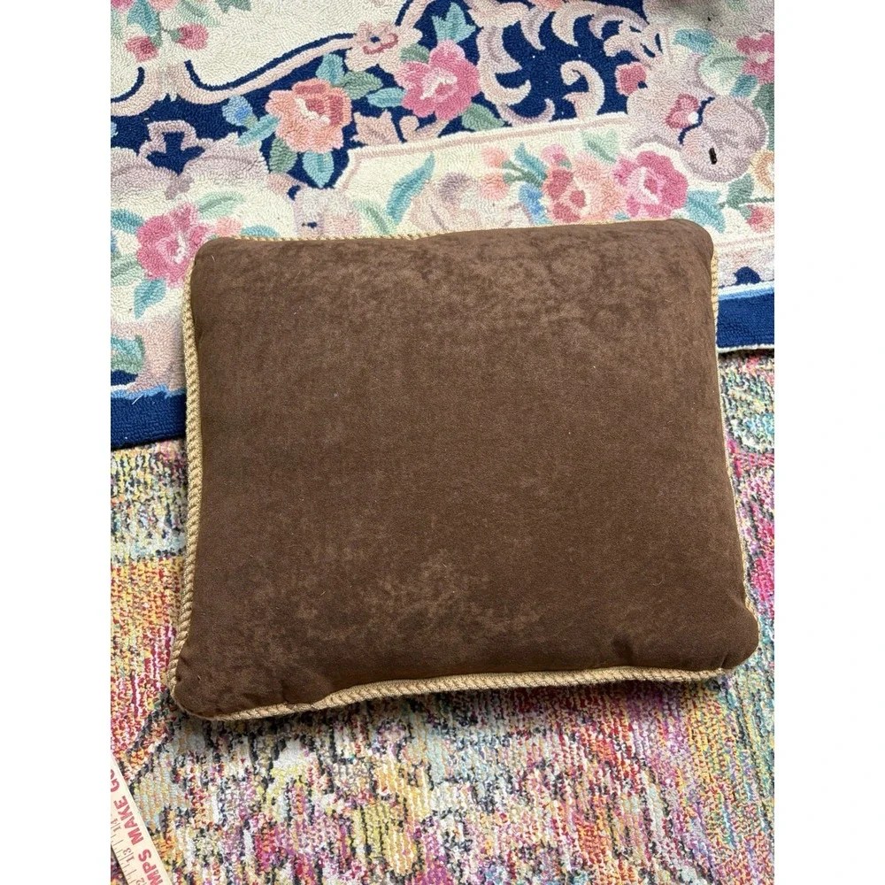 DIY Needlepoint Tapestry vintage throw pillow  